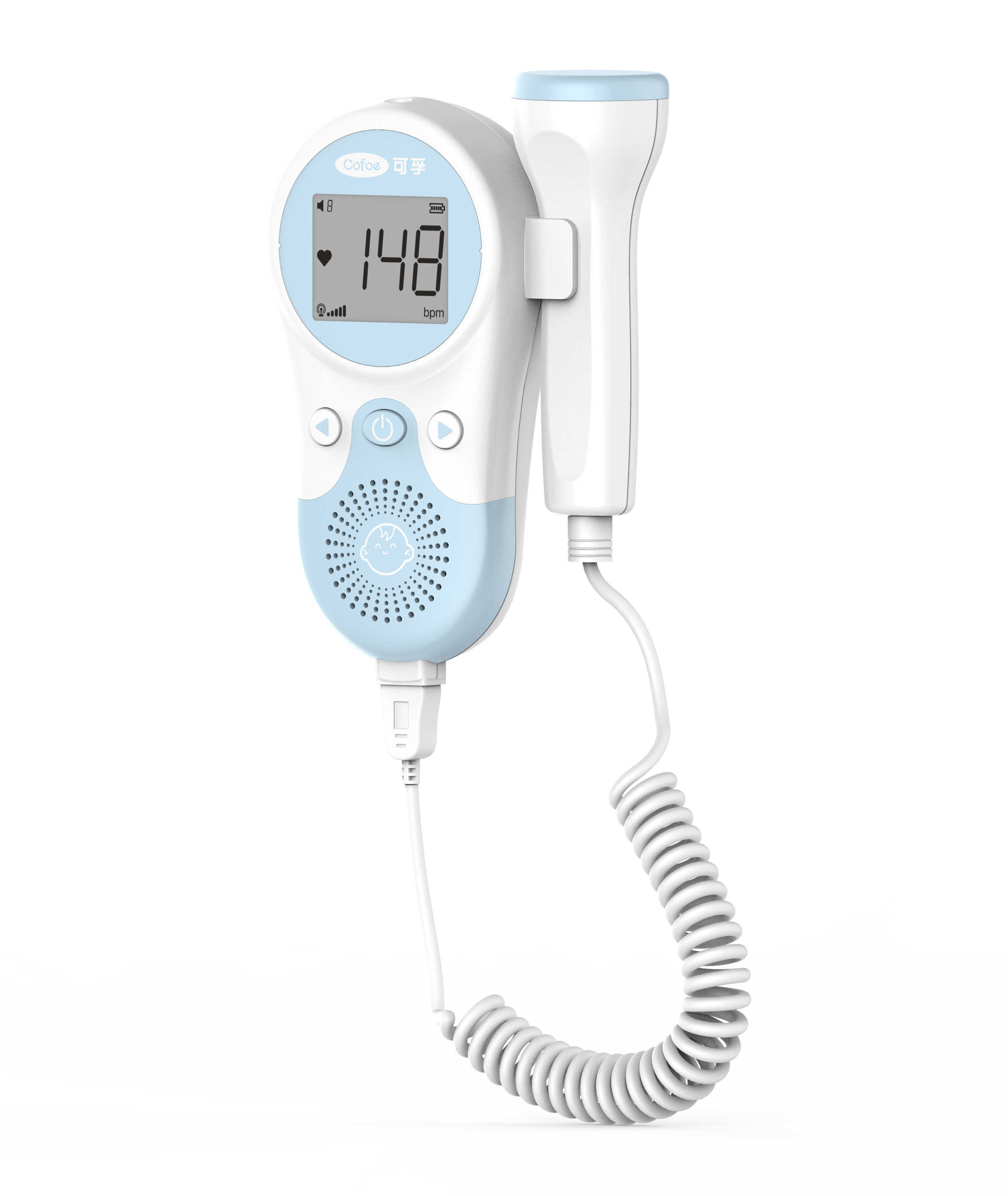Doppler Baby Heart Monitor per la gravidanza Monitoraggio della frequenza cardiaca fetale Macchina monitor fetale